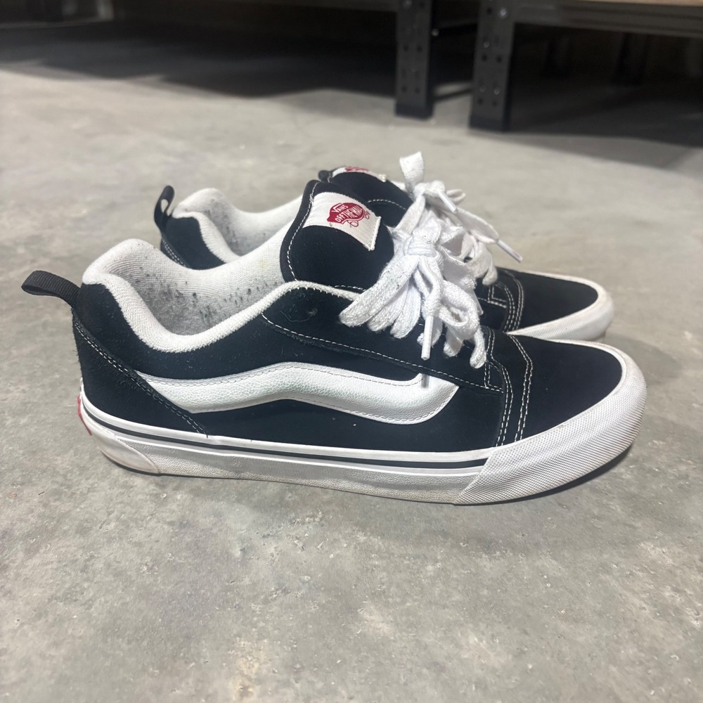 Vans Knu Skool Black White Chunky Skate Shoes Mens 9.5 500714